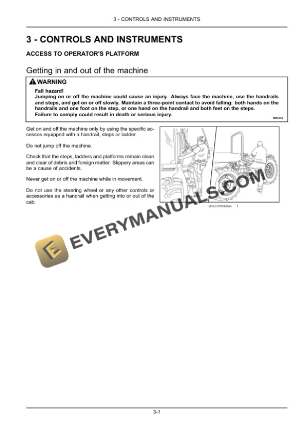 Case Quantum 75F, 85F, 95F, 105F Tractor Operator Manual 48077089-2