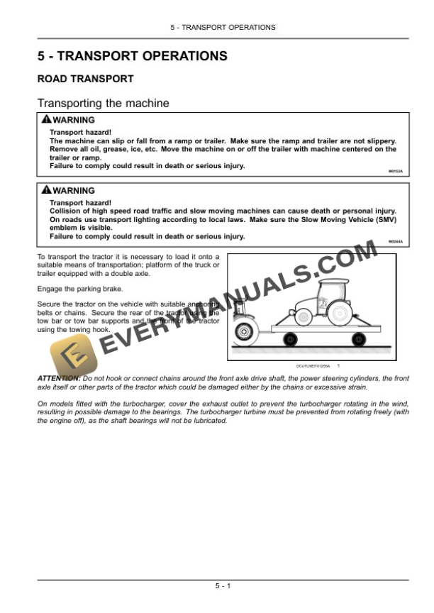 Case Quantum 75F, 85F, 95F, 105F Tractor Operator Manual 84515964-3