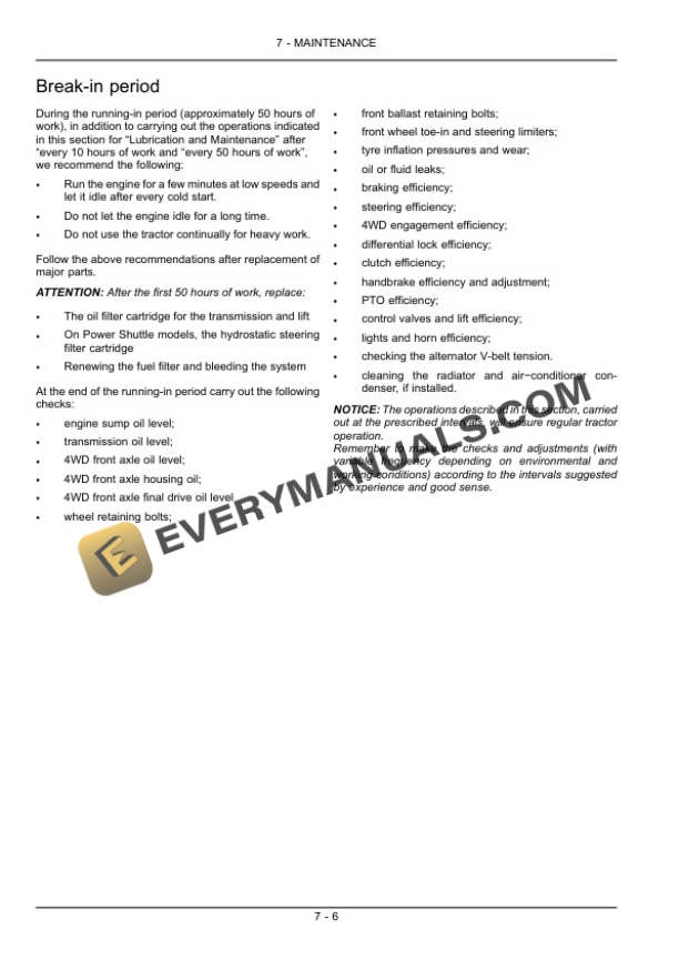 Case Quantum 75F, 85F, 95F, 105F Tractor Operator Manual 84515964-4