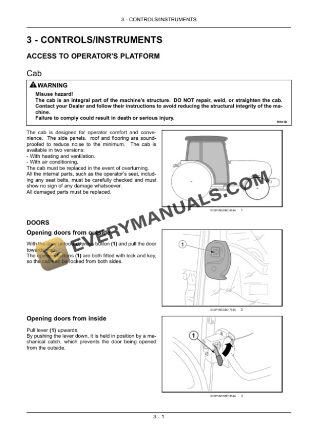Case Quantum 75N, 85N, 95N, 105N Tractor Operator Manual 47374513-2