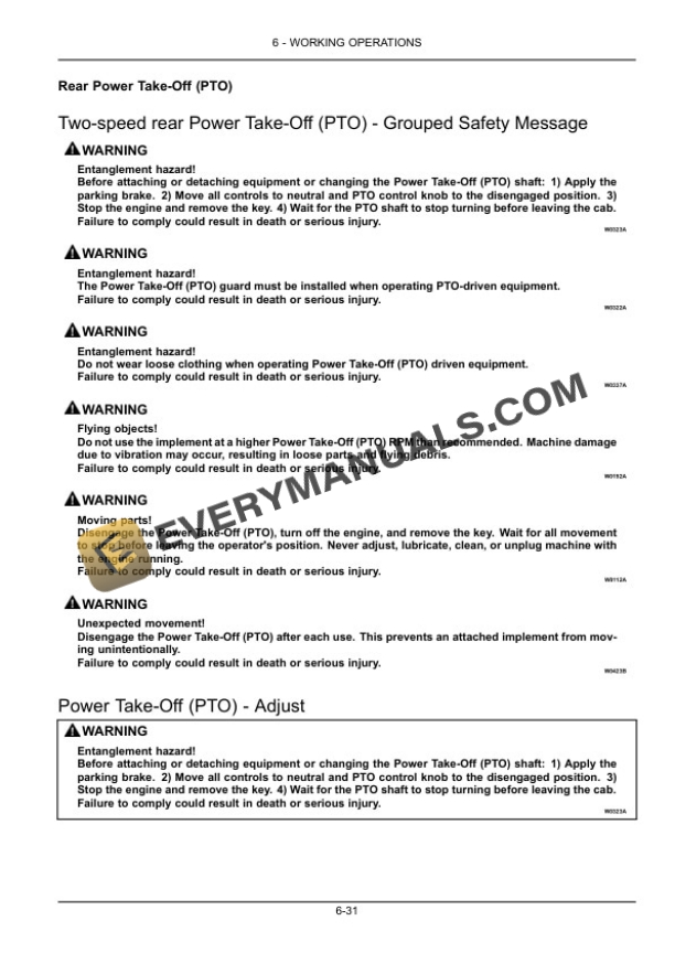Case Quantum 80F, 90F, 100F, 110F Tractor Operator Manual 47847709-3