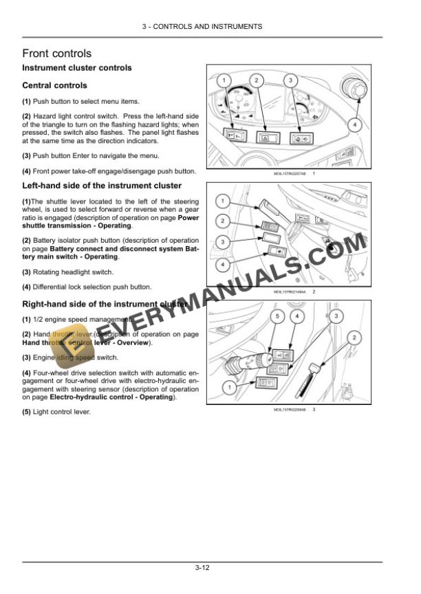 Case Quantum 80V, 90V, 100V, 110V Tractor Operator Manual 47847616-2