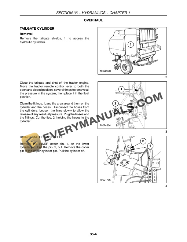 Case RBX453, RBX463, RBX553, RBX563 Round Baler Repair Manual 87606508 PDF 4 Case RBX453, RBX463, RBX553, RBX563 Round Baler Repair Manual 87606508 PDF - Image 2