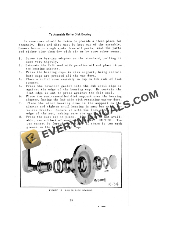Case Rear Mounted Implements for Models VAC and VC Tractors with Eagle Hitch Operator Manual RI-166-4