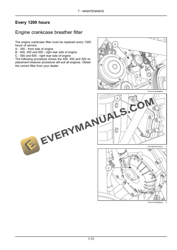 Case Rowtrac 350, 400, 450, 500, Steiger 350, 400, 450, 500, 550, 600, Quadtrac 450, 500, 550, 600 Tier 4 Tractor Operator Manual 47538877-5