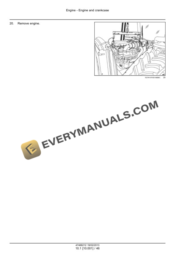 Case Rowtrac 350, 400, 450, 500, Steiger 350, 400, 450, 500, 550, 600, Quadtrac 450, 500, 550, 600 Tier 4 Tractor Service Manual 47512801-2