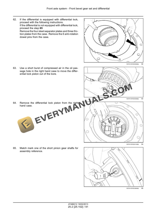 Case Rowtrac 350, 400, 450, 500, Steiger 350, 400, 450, 500, 550, 600, Quadtrac 450, 500, 550, 600 Tier 4 Tractor Service Manual 47512803-2
