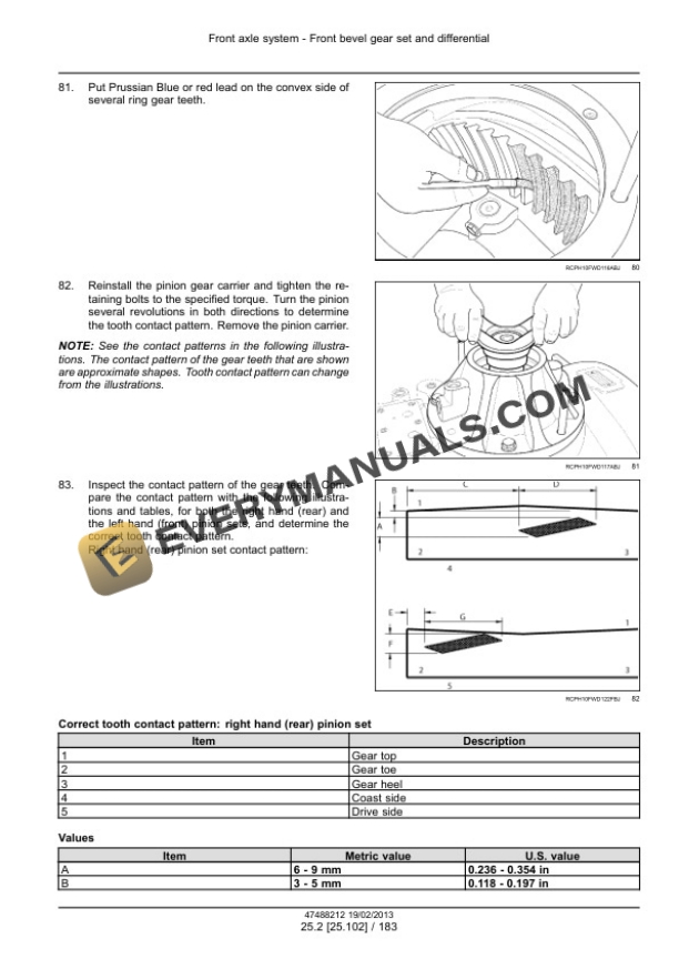 Case Rowtrac 350, 400, 450, 500, Steiger 350, 400, 450, 500, 550, 600, Quadtrac 450, 500, 550, 600 Tier 4 Tractor Service Manual 47512803-3