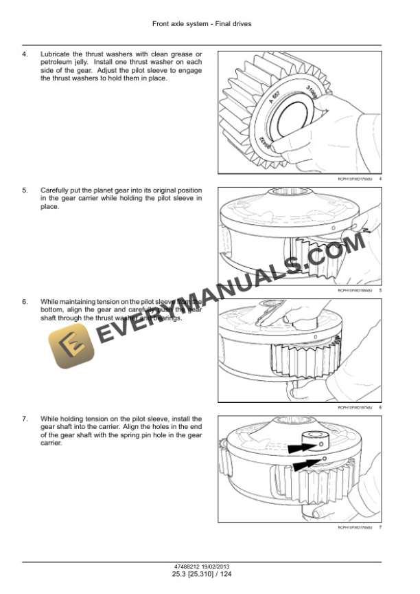 Case Rowtrac 350, 400, 450, 500, Steiger 350, 400, 450, 500, 550, 600, Quadtrac 450, 500, 550, 600 Tier 4 Tractor Service Manual 47512804-3