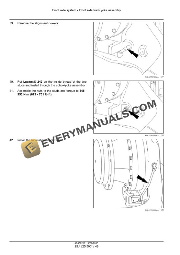 Case Rowtrac 350, 400, 450, 500, Steiger 350, 400, 450, 500, 550, 600, Quadtrac 450, 500, 550, 600 Tier 4 Tractor Service Manual 47512804-4
