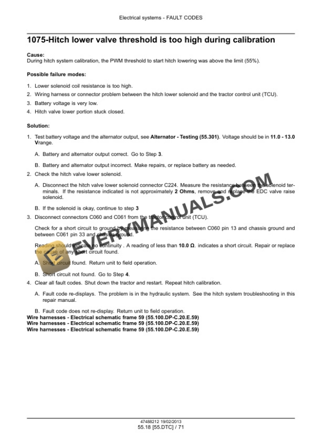 Case Rowtrac 350, 400, 450, 500, Steiger 350, 400, 450, 500, 550, 600, Quadtrac 450, 500, 550, 600 Tier 4 Tractor Service Manual 47512811-2