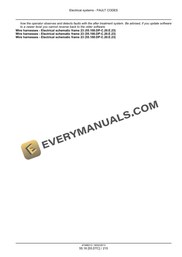 Case Rowtrac 350, 400, 450, 500, Steiger 350, 400, 450, 500, 550, 600, Quadtrac 450, 500, 550, 600 Tier 4 Tractor Service Manual 47512811-4