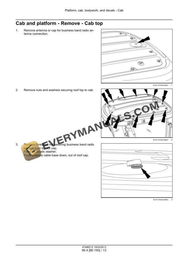 Case Rowtrac 350, 400, 450, 500, Steiger 350, 400, 450, 500, 550, 600, Quadtrac 450, 500, 550, 600 Tier 4 Tractor Service Manual 47512814-4