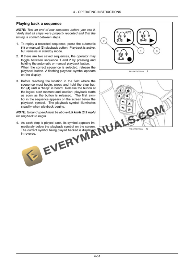 Case Rowtrac 370, 420, 470, 500, Steiger 370, 420, 470, 500, 540, 580, 620, Quadtrac 470, 500, 540, 580, 620 Tier 4B (Final) Tractor Operator Manual 47762597-3