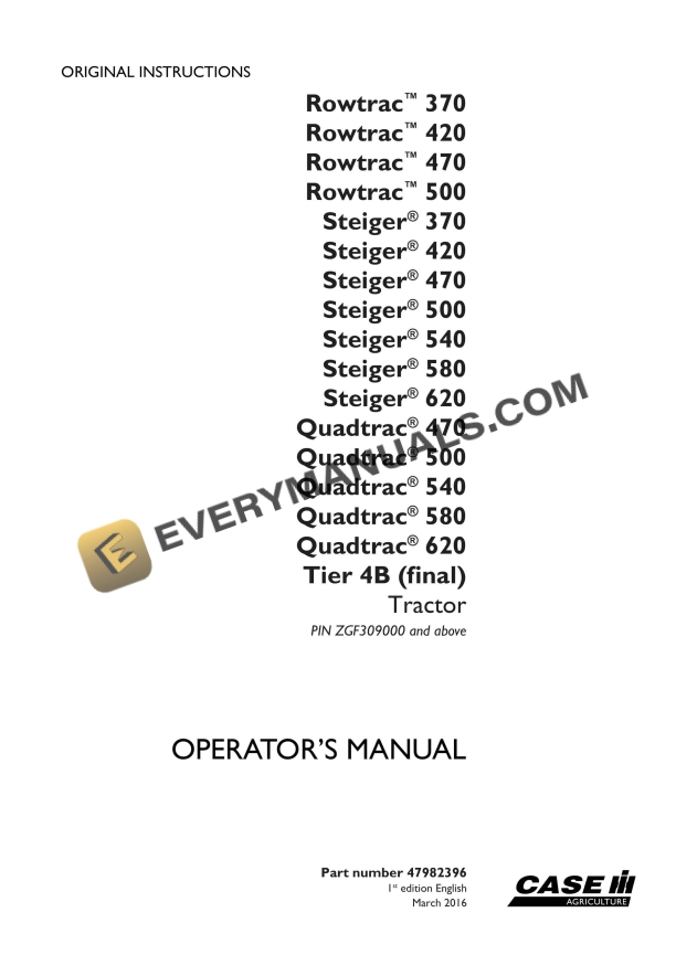 case rowtrac 370 420 470 500 steiger 370 420 470 500 540 580 620 quadtrac 470 500 540 580 620 tier 4b final tractor operator manual 47982396 1