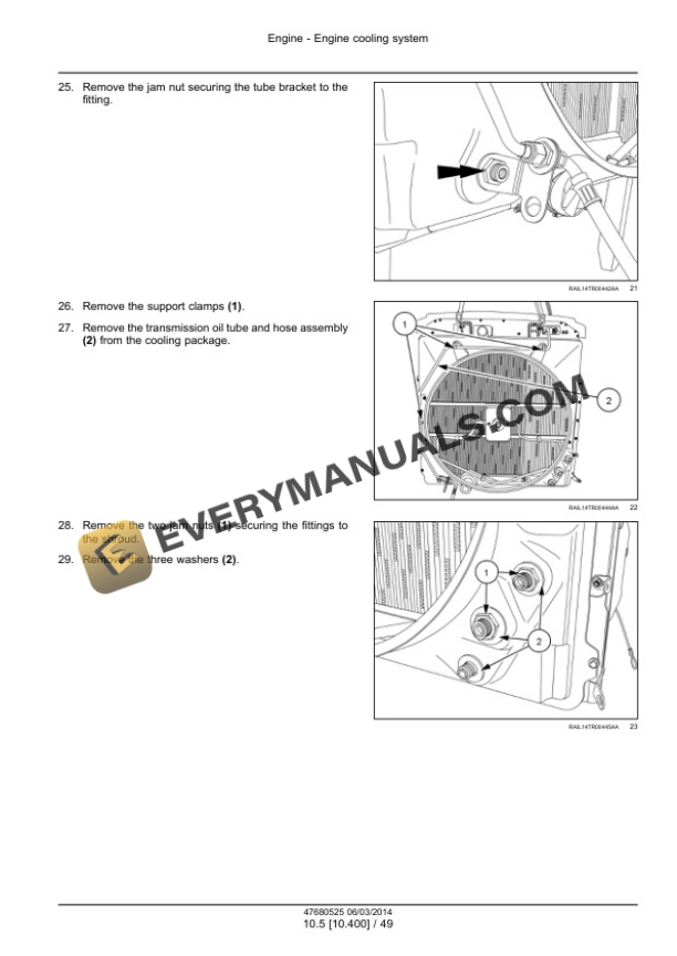 Case Rowtrac 370, 420, 470, 500, Steiger 370, 420, 470, 500, 540, 580, 620, Quadtrac 470, 500, 540, 580, 620 Tier 4B (Final) Tractor Service Manual 47684066-4