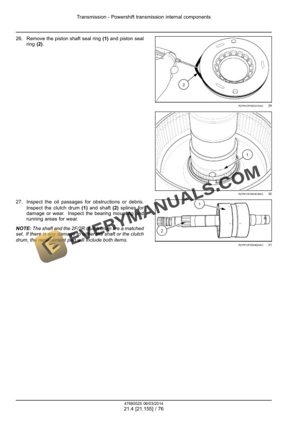 Case Rowtrac 370, 420, 470, 500, Steiger 370, 420, 470, 500, 540, 580, 620, Quadtrac 470, 500, 540, 580, 620 Tier 4B (Final) Tractor Service Manual 47684068-2