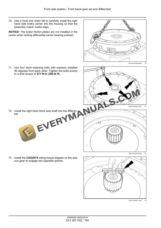 Case Rowtrac 370, 420, 470, 500, Steiger 370, 420, 470, 500, 540, 580, 620, Quadtrac 470, 500, 540, 580, 620 Tier 4B (Final) Tractor Service Manual 47684069-3