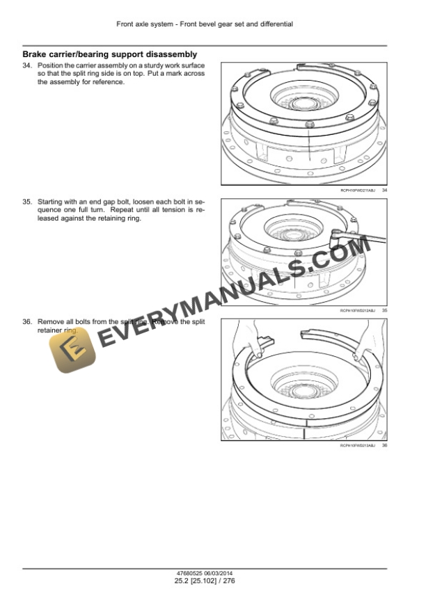Case Rowtrac 370, 420, 470, 500, Steiger 370, 420, 470, 500, 540, 580, 620, Quadtrac 470, 500, 540, 580, 620 Tier 4B (Final) Tractor Service Manual 47684069-4