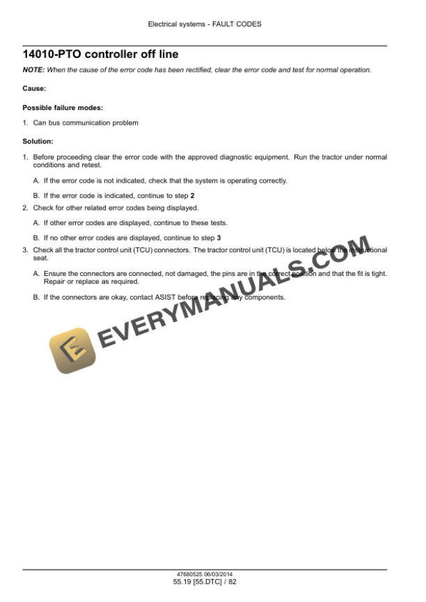 Case Rowtrac 370, 420, 470, 500, Steiger 370, 420, 470, 500, 540, 580, 620, Quadtrac 470, 500, 540, 580, 620 Tier 4B (Final) Tractor Service Manual 47684077-2