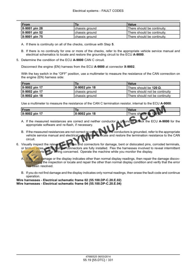 Case Rowtrac 370, 420, 470, 500, Steiger 370, 420, 470, 500, 540, 580, 620, Quadtrac 470, 500, 540, 580, 620 Tier 4B (Final) Tractor Service Manual 47684077-5