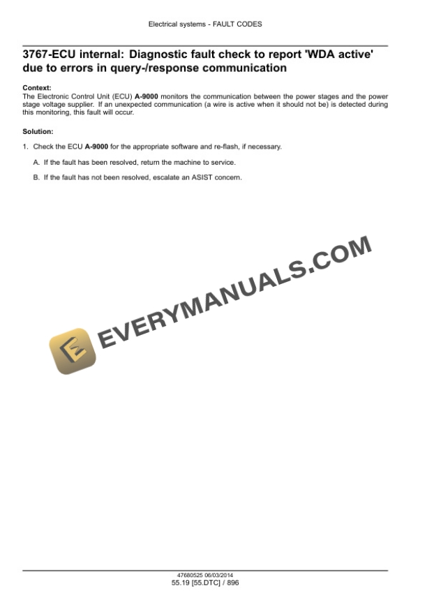 Case Rowtrac 370, 420, 470, 500, Steiger 370, 420, 470, 500, 540, 580, 620, Quadtrac 470, 500, 540, 580, 620 Tier 4B (Final) Tractor Service Manual 47684079-2