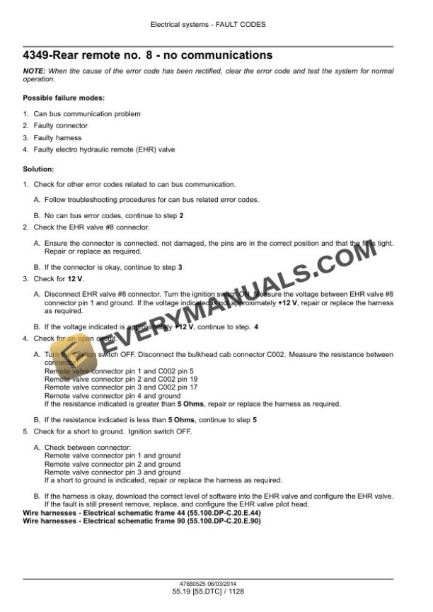 Case Rowtrac 370, 420, 470, 500, Steiger 370, 420, 470, 500, 540, 580, 620, Quadtrac 470, 500, 540, 580, 620 Tier 4B (Final) Tractor Service Manual 47684079-5