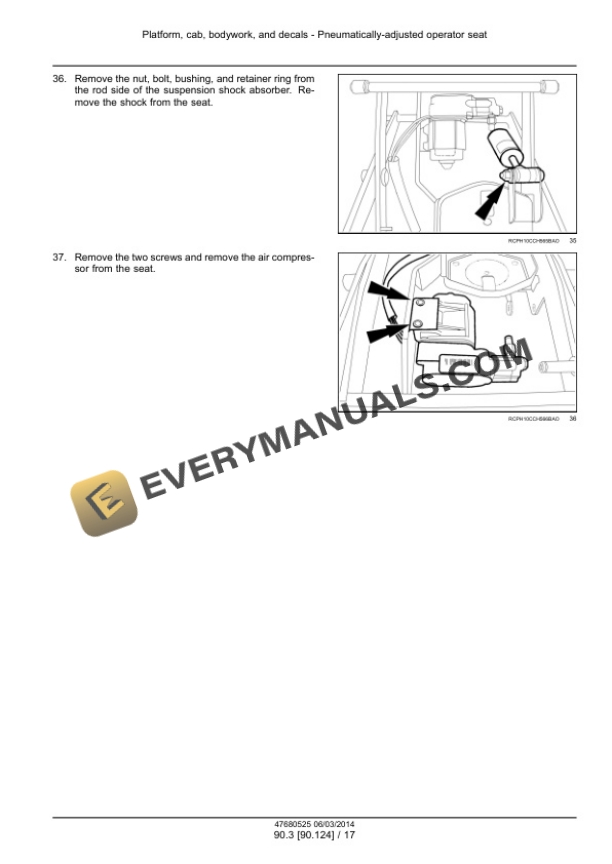 Case Rowtrac 370, 420, 470, 500, Steiger 370, 420, 470, 500, 540, 580, 620, Quadtrac 470, 500, 540, 580, 620 Tier 4B (Final) Tractor Service Manual 47684080-3