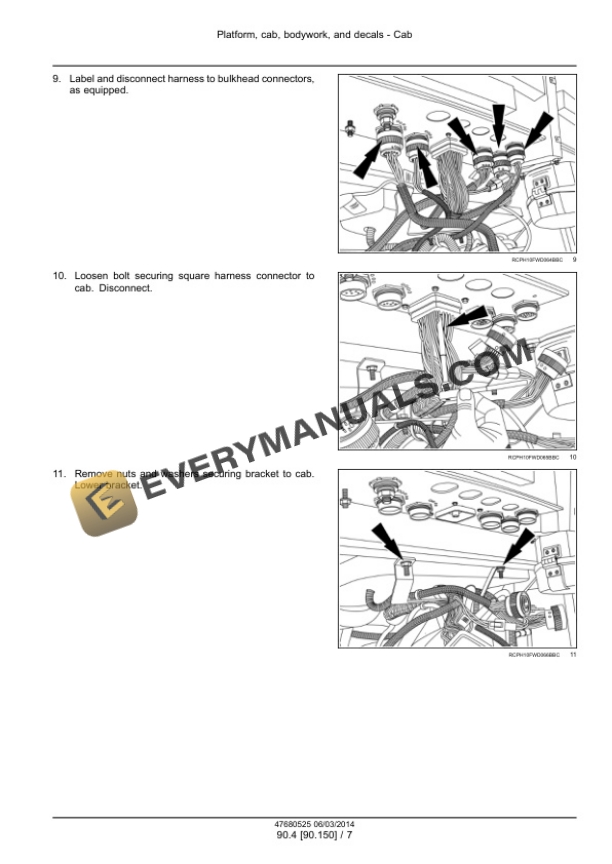 Case Rowtrac 370, 420, 470, 500, Steiger 370, 420, 470, 500, 540, 580, 620, Quadtrac 470, 500, 540, 580, 620 Tier 4B (Final) Tractor Service Manual 47684080-4