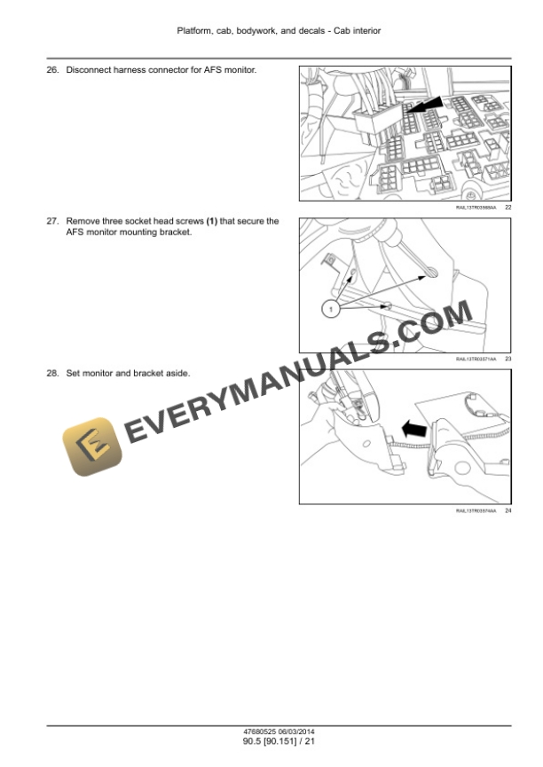 Case Rowtrac 370, 420, 470, 500, Steiger 370, 420, 470, 500, 540, 580, 620, Quadtrac 470, 500, 540, 580, 620 Tier 4B (Final) Tractor Service Manual 47684080-5