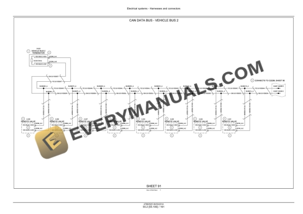 Case Rowtrac 370, 420, 470, 500, Steiger 370, 420, 470, 500, 540, 580, 620, Quadtrac 470, 500, 540, 580, 620 Tier 4B (Final) Tractor Service Manual 47888430-5