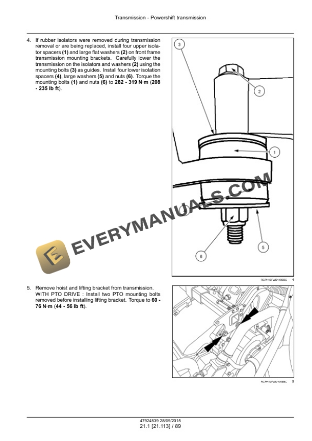 Case Rowtrac 370, 420, 470, 500, Steiger 370, 420, 470, 500, 540, 580, 620, Quadtrac 470, 500, 540, 580, 620 Tier 4B (Final) Tractor Service Manual 47935514-3