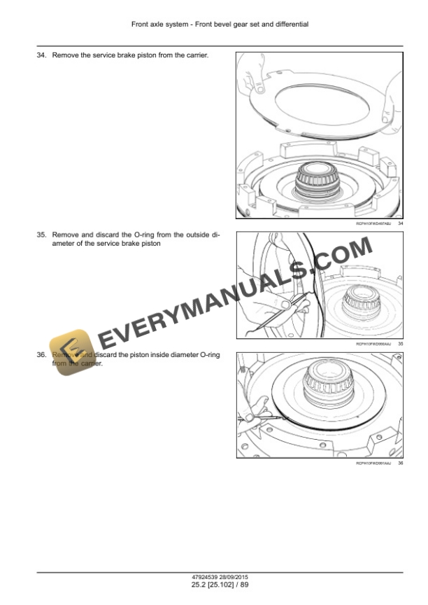 Case Rowtrac 370, 420, 470, 500, Steiger 370, 420, 470, 500, 540, 580, 620, Quadtrac 470, 500, 540, 580, 620 Tier 4B (Final) Tractor Service Manual 47935516-2