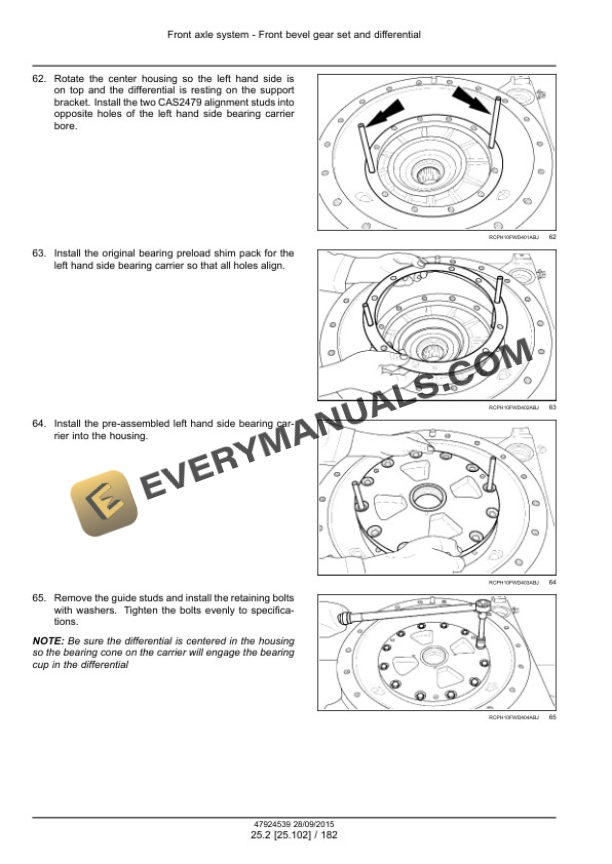 Case Rowtrac 370, 420, 470, 500, Steiger 370, 420, 470, 500, 540, 580, 620, Quadtrac 470, 500, 540, 580, 620 Tier 4B (Final) Tractor Service Manual 47935516-3