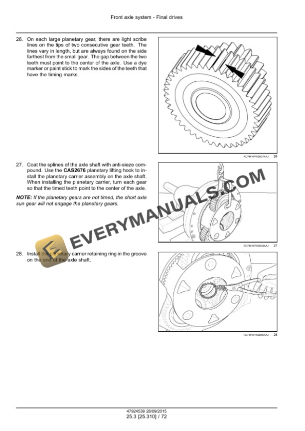 Case Rowtrac 370, 420, 470, 500, Steiger 370, 420, 470, 500, 540, 580, 620, Quadtrac 470, 500, 540, 580, 620 Tier 4B (Final) Tractor Service Manual 47935517-2