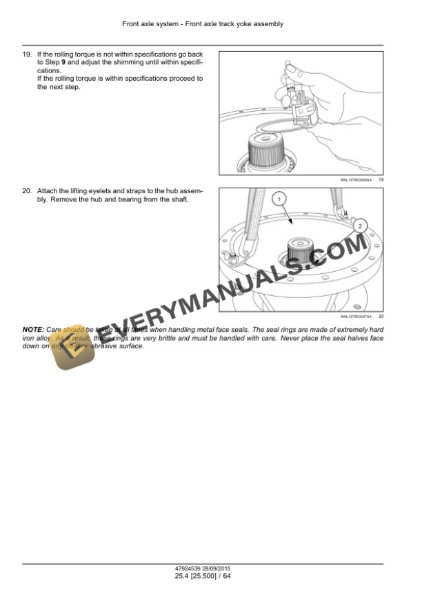 Case Rowtrac 370, 420, 470, 500, Steiger 370, 420, 470, 500, 540, 580, 620, Quadtrac 470, 500, 540, 580, 620 Tier 4B (Final) Tractor Service Manual 47935517-4