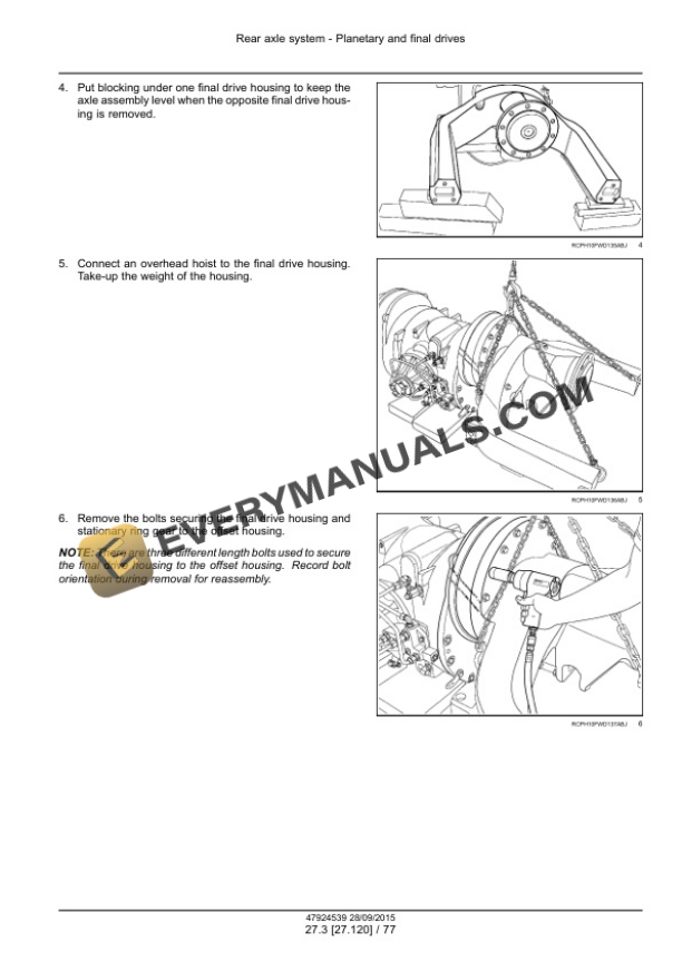 Case Rowtrac 370, 420, 470, 500, Steiger 370, 420, 470, 500, 540, 580, 620, Quadtrac 470, 500, 540, 580, 620 Tier 4B (Final) Tractor Service Manual 47935519-2