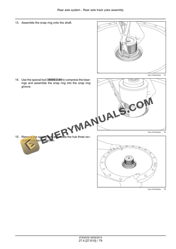 Case Rowtrac 370, 420, 470, 500, Steiger 370, 420, 470, 500, 540, 580, 620, Quadtrac 470, 500, 540, 580, 620 Tier 4B (Final) Tractor Service Manual 47935519-4