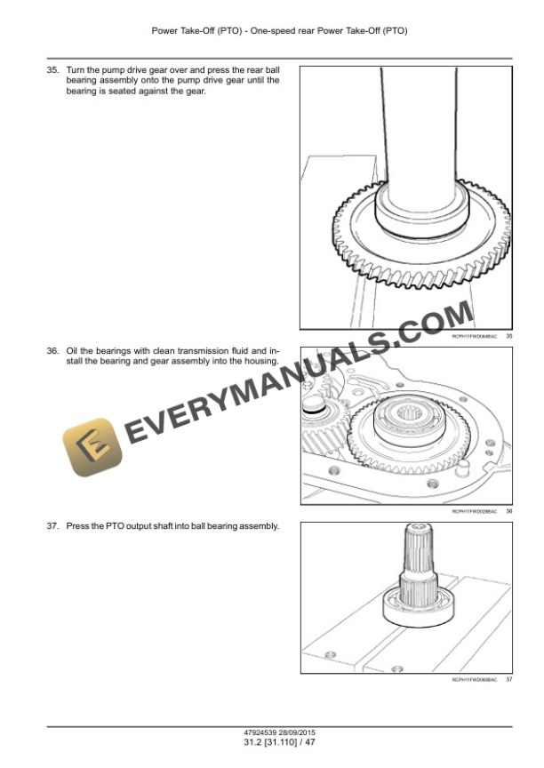 Case Rowtrac 370, 420, 470, 500, Steiger 370, 420, 470, 500, 540, 580, 620, Quadtrac 470, 500, 540, 580, 620 Tier 4B (Final) Tractor Service Manual 47935519-5