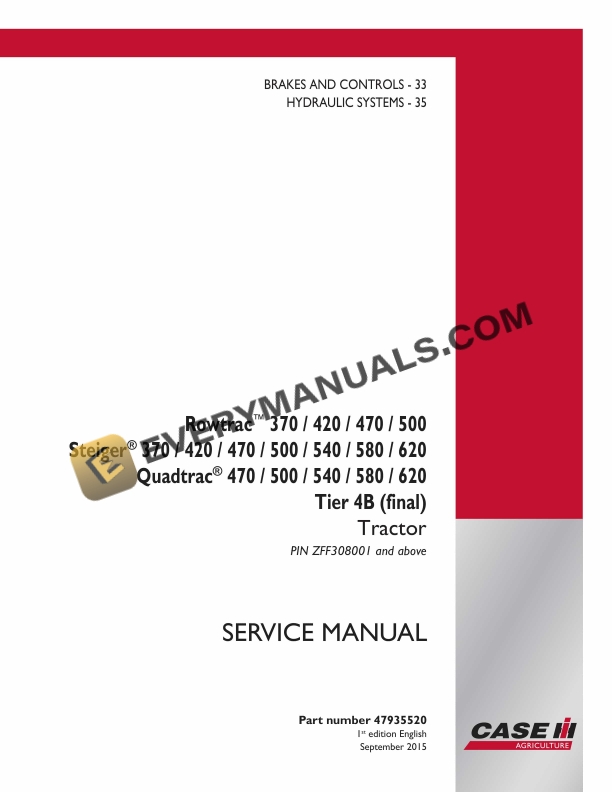 case rowtrac 370 420 470 500 steiger 370 420 470 500 540 580 620 quadtrac 470 500 540 580 620 tier 4b final tractor service manual 47935520 1