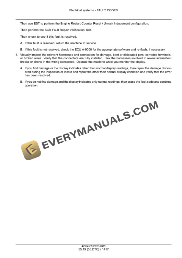 Case Rowtrac 370, 420, 470, 500, Steiger 370, 420, 470, 500, 540, 580, 620, Quadtrac 470, 500, 540, 580, 620 Tier 4B (Final) Tractor Service Manual 47935529-5