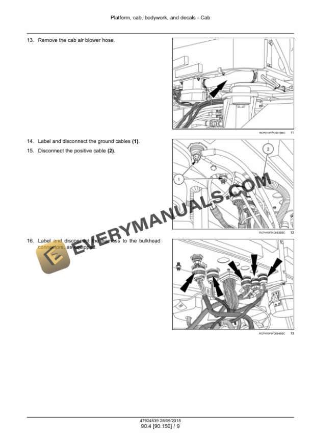 Case Rowtrac 370, 420, 470, 500, Steiger 370, 420, 470, 500, 540, 580, 620, Quadtrac 470, 500, 540, 580, 620 Tier 4B (Final) Tractor Service Manual 47935530-4