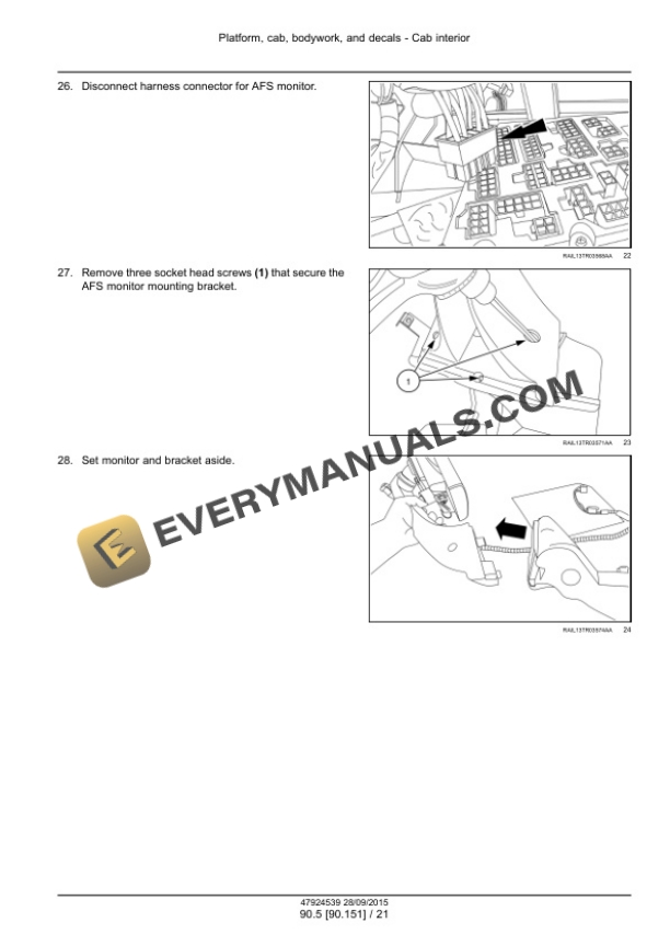 Case Rowtrac 370, 420, 470, 500, Steiger 370, 420, 470, 500, 540, 580, 620, Quadtrac 470, 500, 540, 580, 620 Tier 4B (Final) Tractor Service Manual 47935530-5