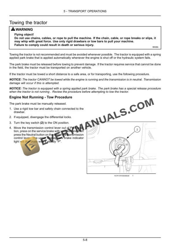 Case Rowtrac 400, 450, 500, Steiger 400, 450, 500, 550, 600, Quadtrac 450, 500, 550, 600 Tier 2 Tractor Operator Manual 47421828-3