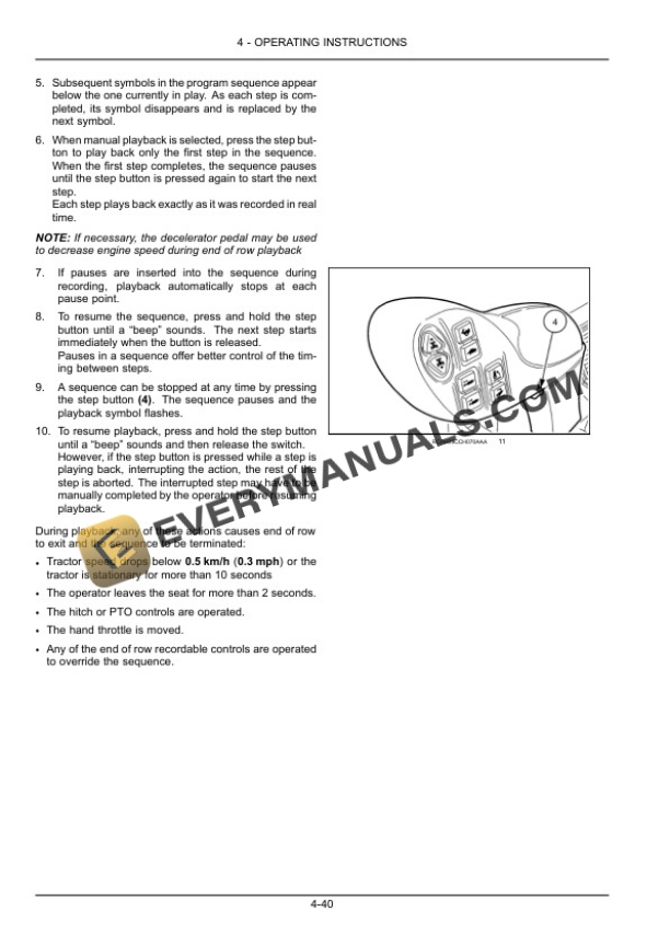 Case Rowtrac 400, 450, 500, Steiger 400, 450, 500, 550, 600, Quadtrac 450, 500, 550, 600 Tier 2 Tractor Operator Manual 47538892-3