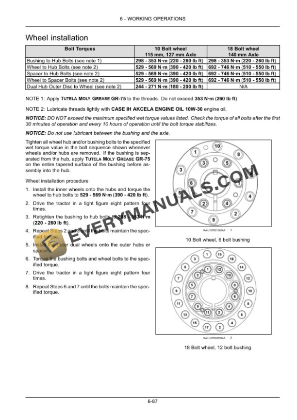 Case Rowtrac 400, 450, 500, Steiger 400, 450, 500, 550, 600, Quadtrac 450, 500, 550, 600 Tier 2 Tractor Operator Manual 47982399-4