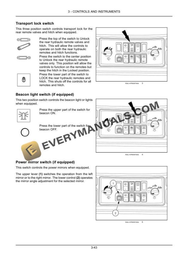 Case Rowtrac 400, 450, 500, Steiger 400, 450, 500, 550, 600, Quadtrac 450, 500, 550, 600 Tier 2 Tractor Operator Manual 48073937-2