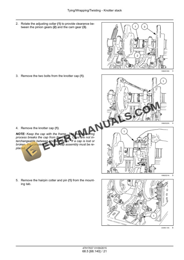 Case SB521, SB531, SB541, SB541C, SB551 Square Baler Service Manual 47936448 PDF 5 Case SB521, SB531, SB541, SB541C, SB551 Square Baler Service Manual 47936448 PDF - Image 3