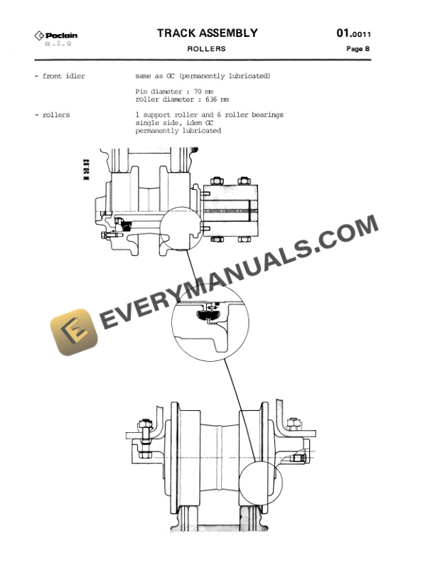 Case SC150 Poclain Product Service Manual 8-38320-2