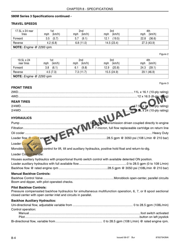 Case Series 3 Backhoe Loader Operator Manual 87657943 NA PDF 7 Case Series 3 Backhoe Loader Operator Manual 87657943 NA PDF - Image 5